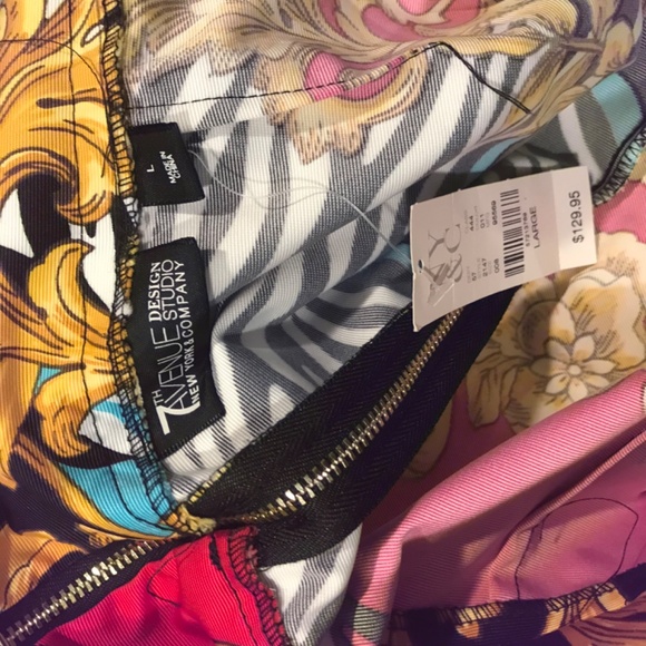 NWT stunning fleur-de-lis ⚜️ animal print overlay maxi skirt - Picture 12 of 15